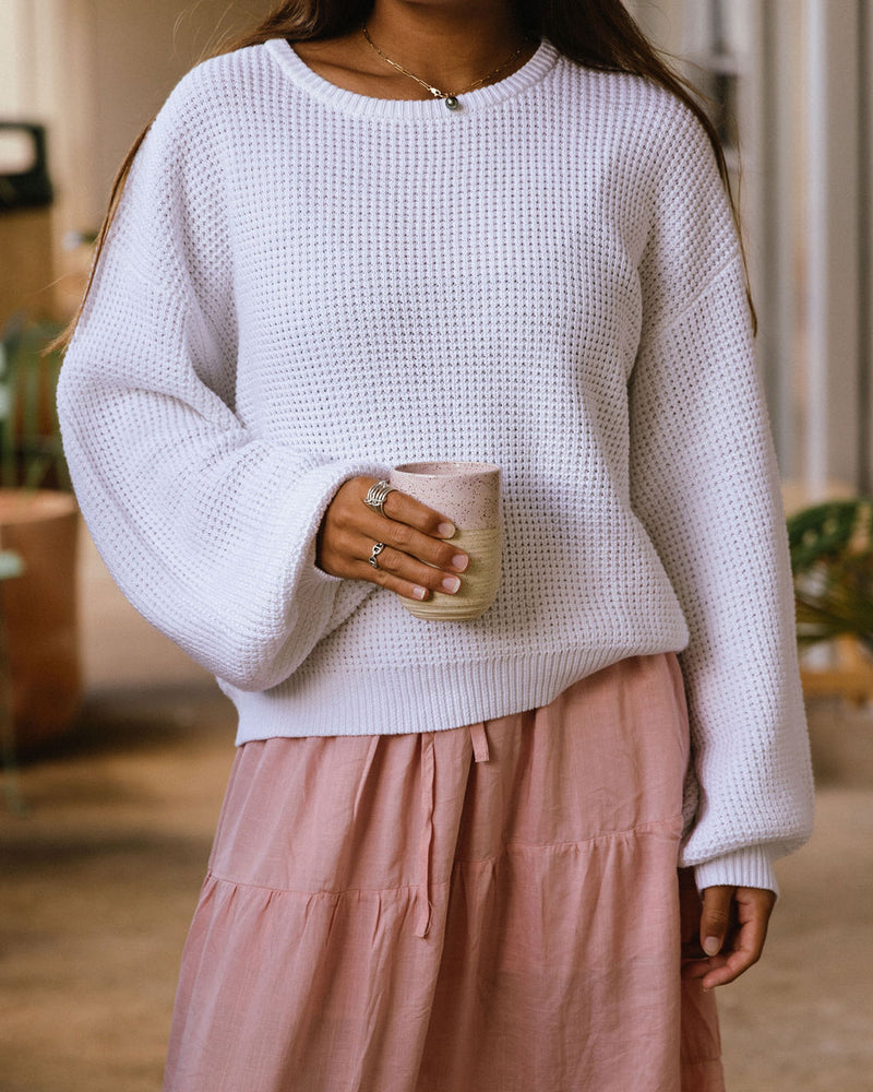 Classic Knit Jumper White