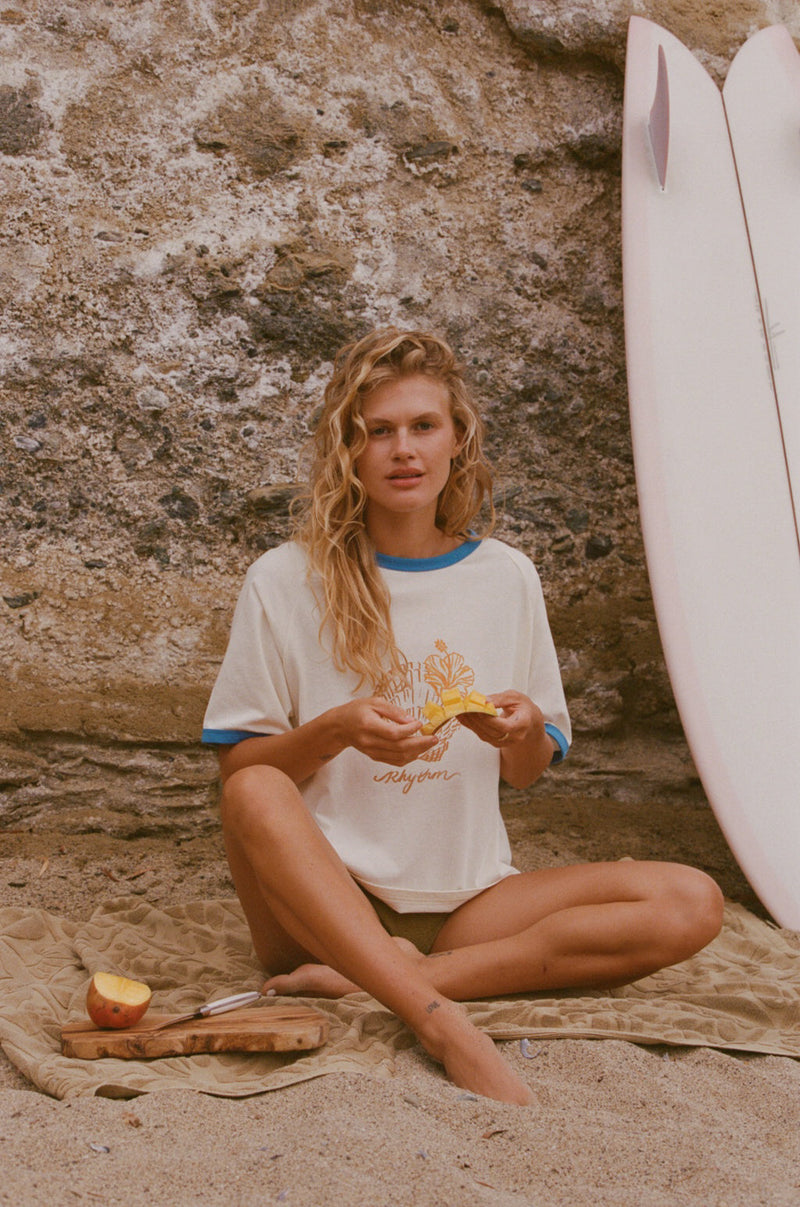 Sunrise Seashell Ringer Tee