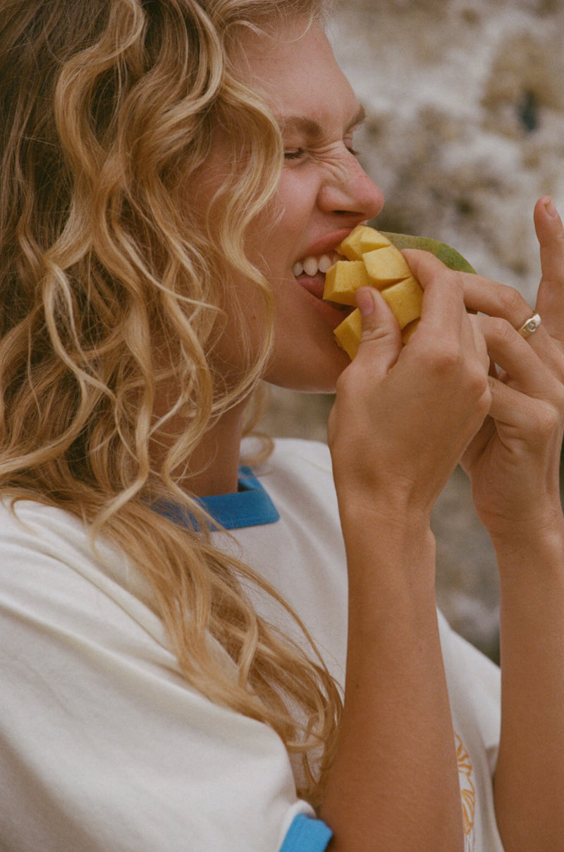 Sunrise Seashell Ringer Tee