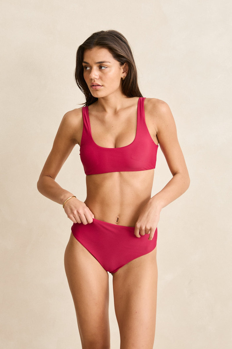 Classic Hi Waist Pant Sangria