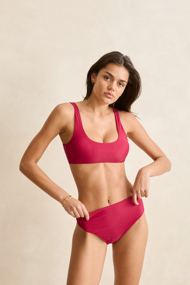 Classic Hi Waist Pant Sangria