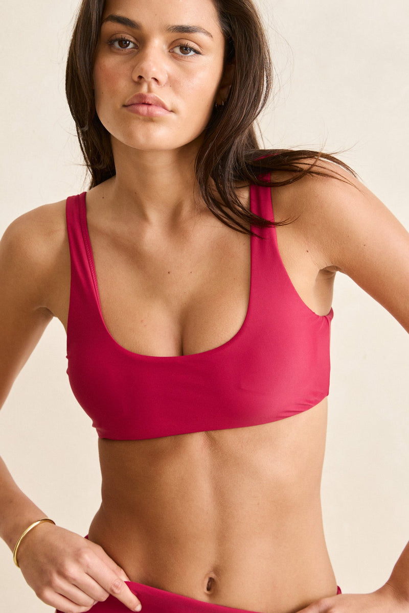 Classic Crop Top Sangria