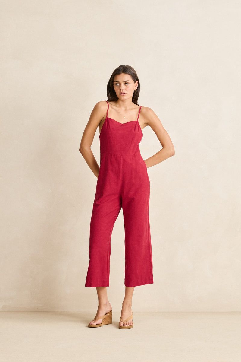 Classic Jumpsuit Sangria