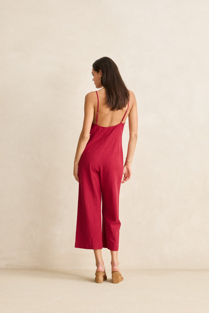 Classic Jumpsuit Sangria
