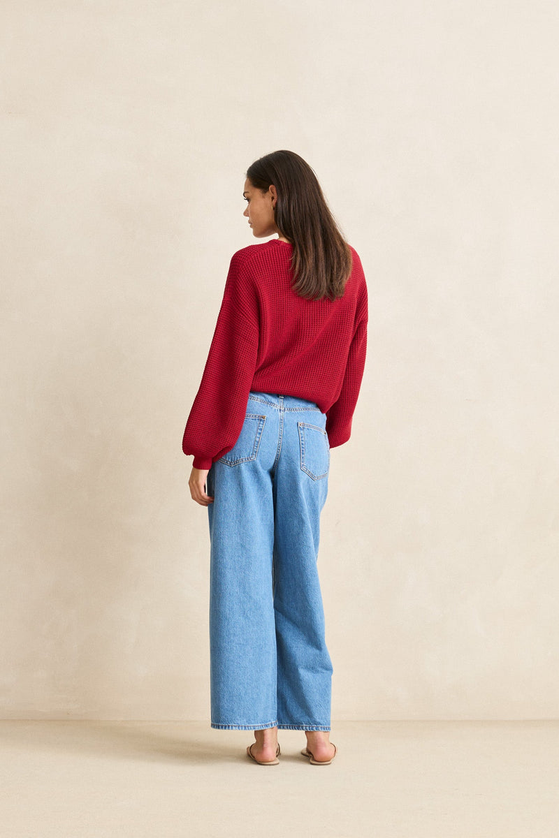 Classic Knit Jumper Sangria