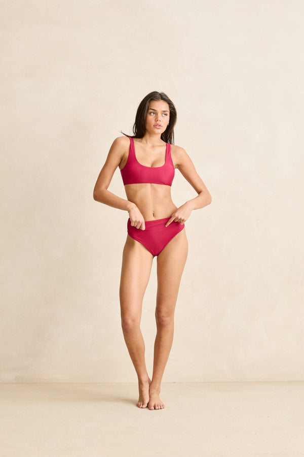 Classic Crop Top Sangria