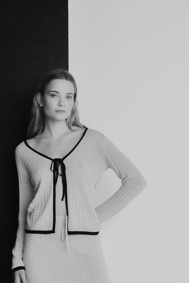 Seaside Long Sleeve Knit Top Oat