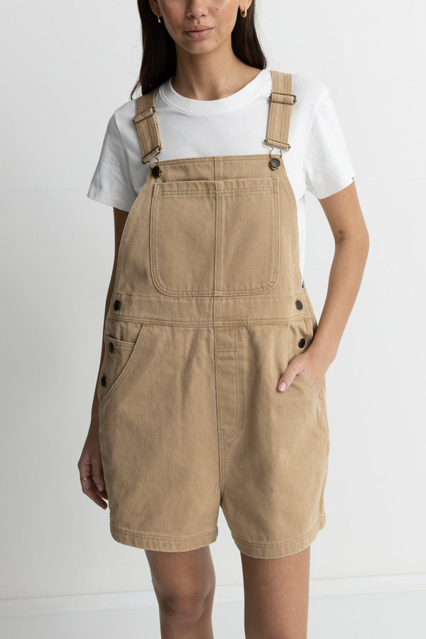 Tide Short Overall  Caramel