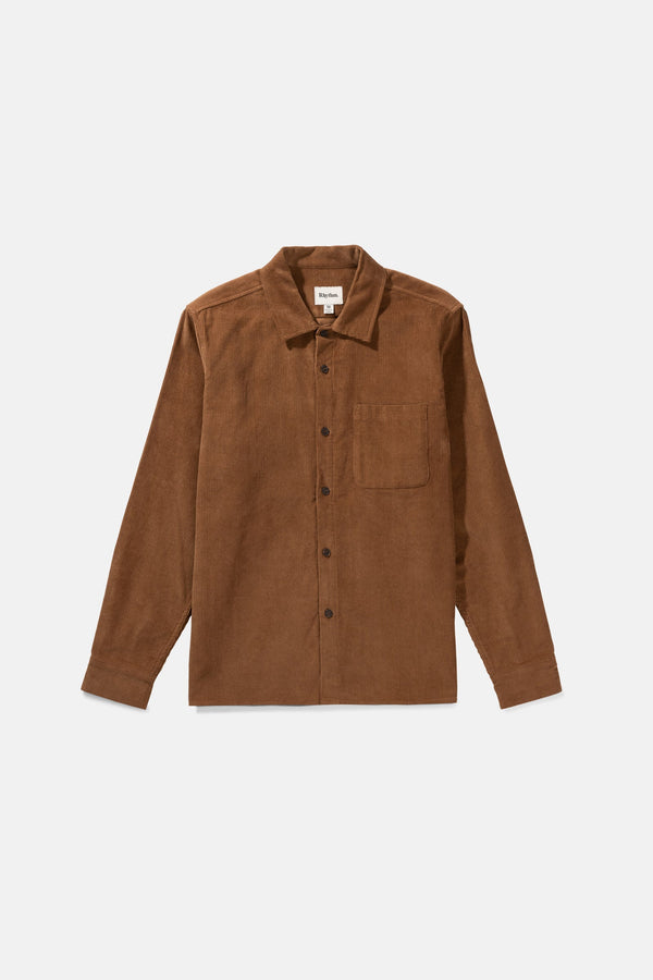 Corduroy LS Shirt Brown