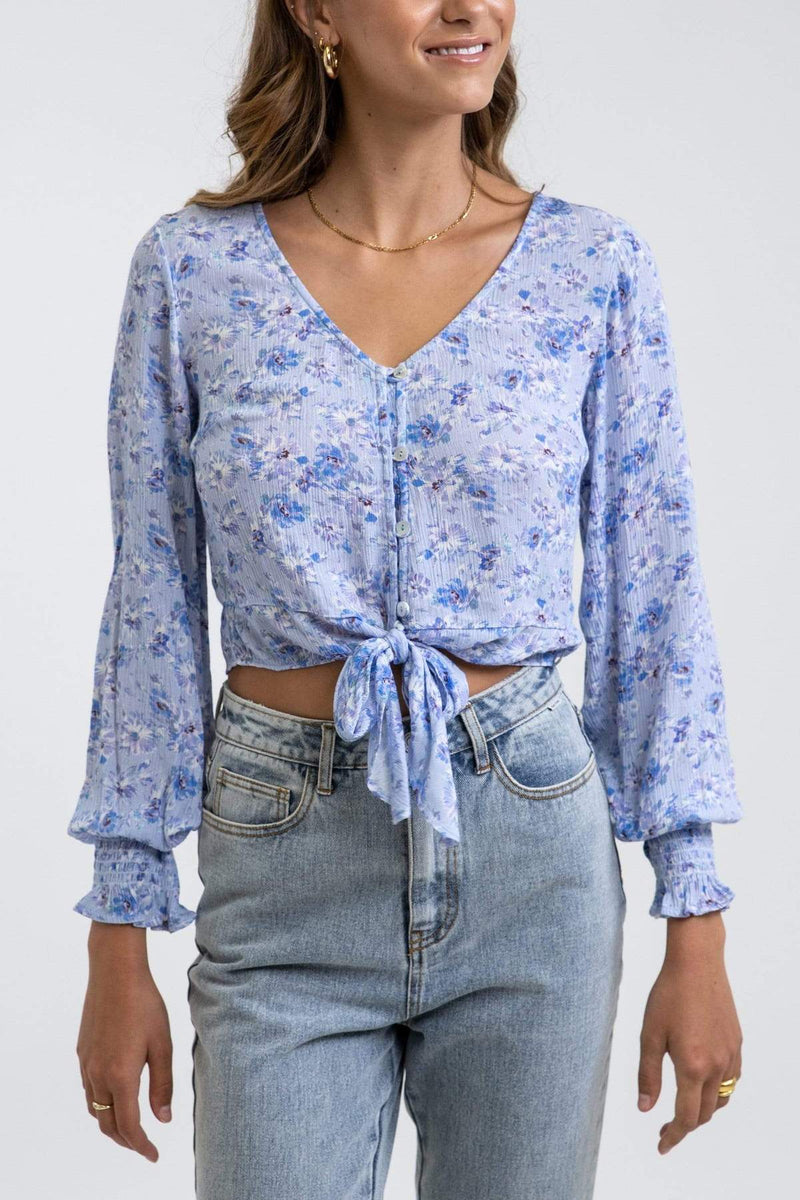 Bloom Long Sleeve Top Whisper Blue