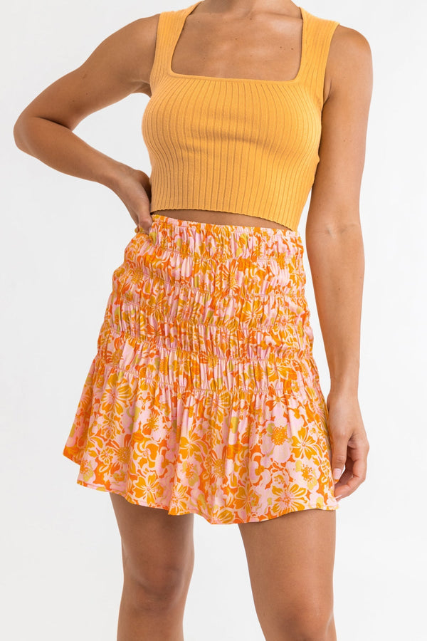 Evangeline Floral Mini Skirt