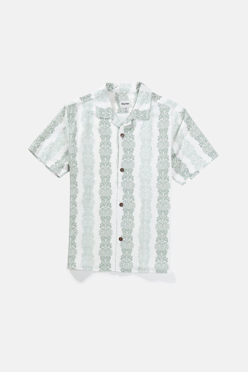 Pineapple Stripe Ss Shirt Sage