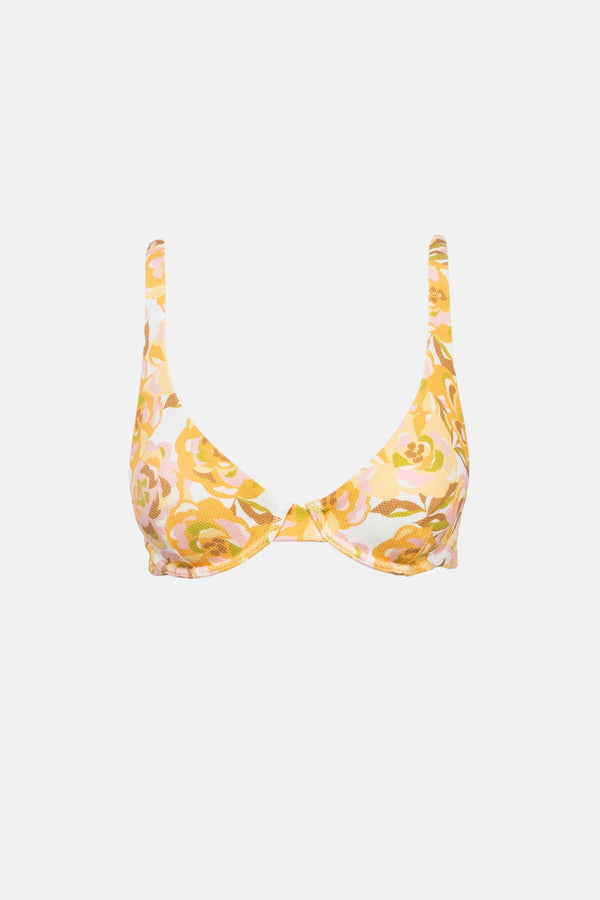 Mimosa Floral Underwire Top Ivory