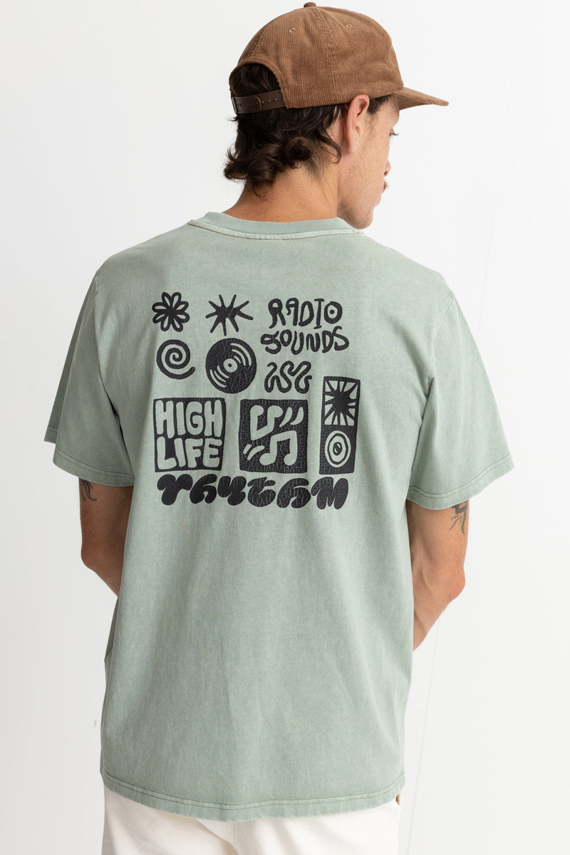 High Life Vintage Ss T-Shirt Sea Foam