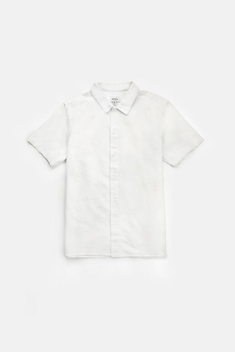 Classic Linen SS Shirt Vintage White